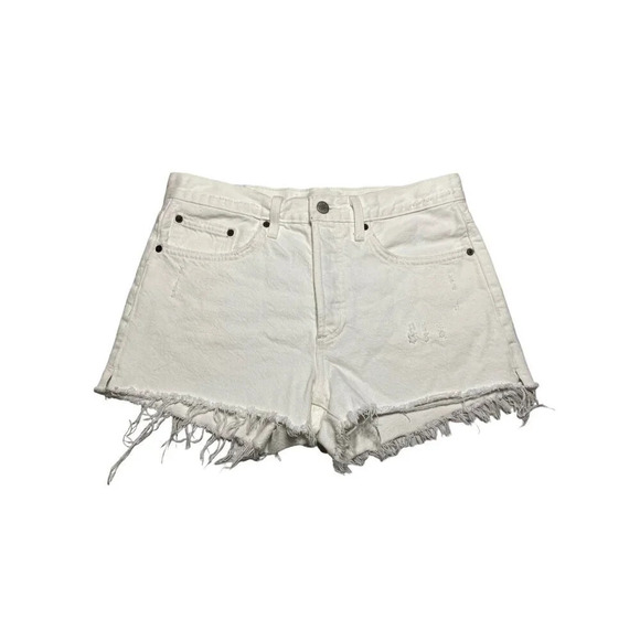 Aritzia Denim Forum The Yoko Short in White-sz 27 - Picture 1 of 12